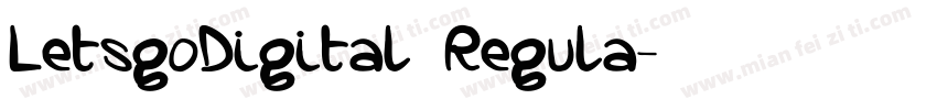 LetsgoDigital Regula字体转换